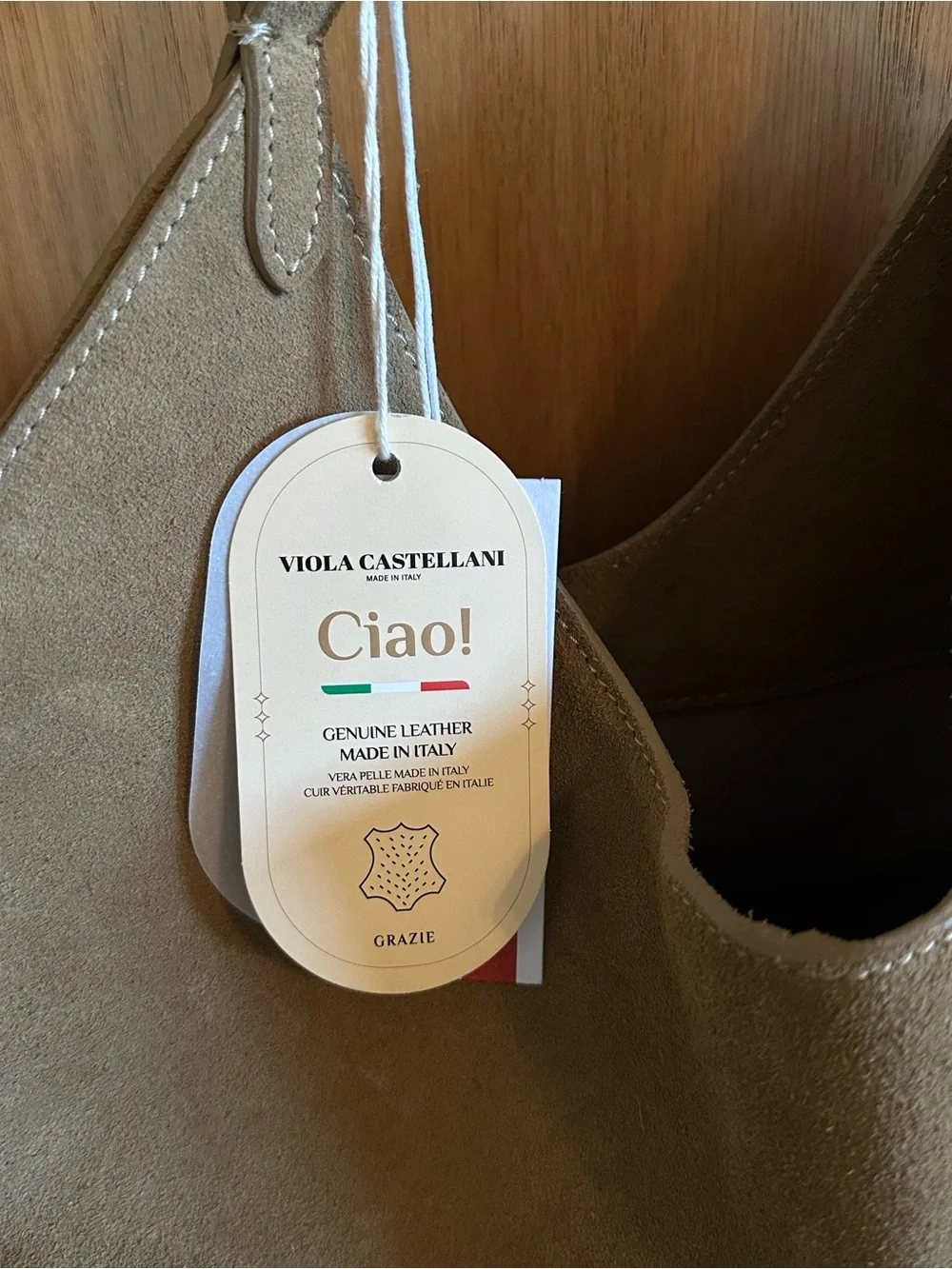 Suede Shoulder Bag Genuine Leather